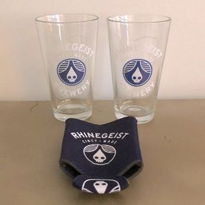 Rhinegeist beverage glasses & coozie